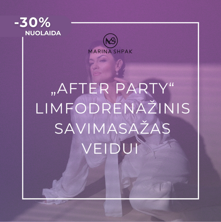 „After party“ limfodrenažinis savimasažas veidui